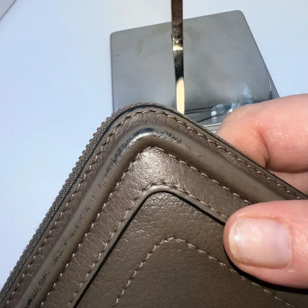 Chloe Rock Calfskin Party Long Zip Wallet with FULL INCLUSION
